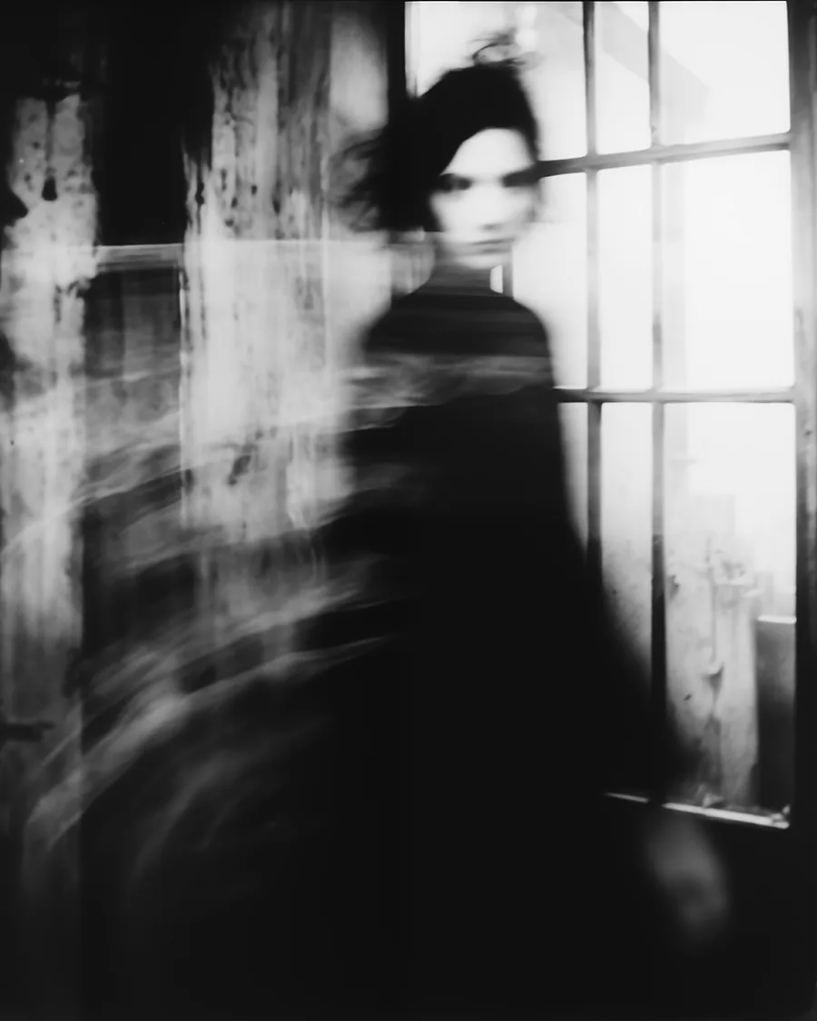Black and white image: A Glance Through Time.