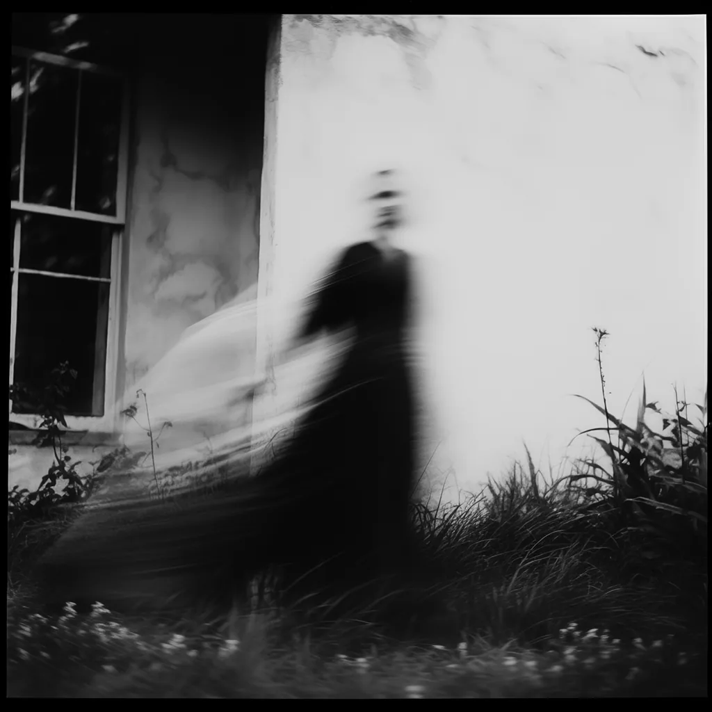 Black and white image: Caress Of The Past.