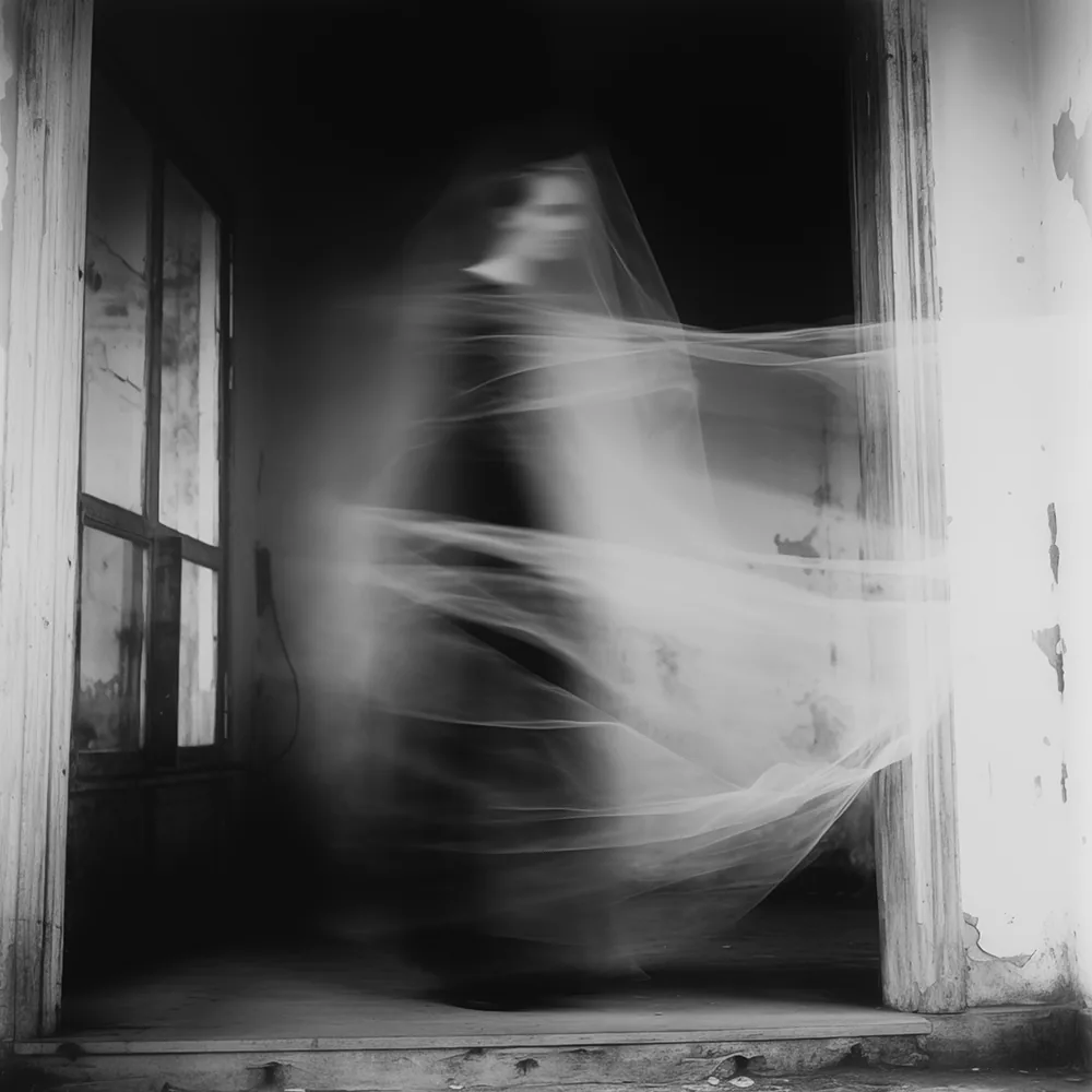 Black and white image: Encased In Eternity.