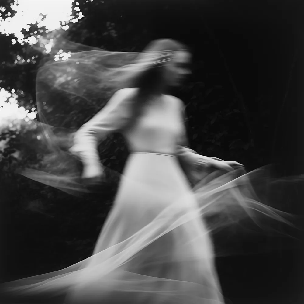 Black and white image: Ethereal Drift.