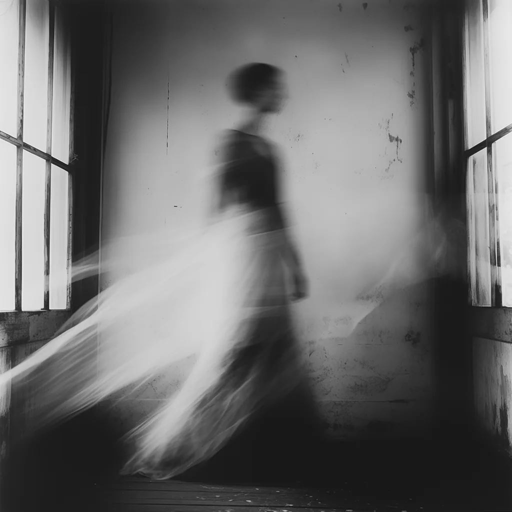 Black and white image: In Between Light.