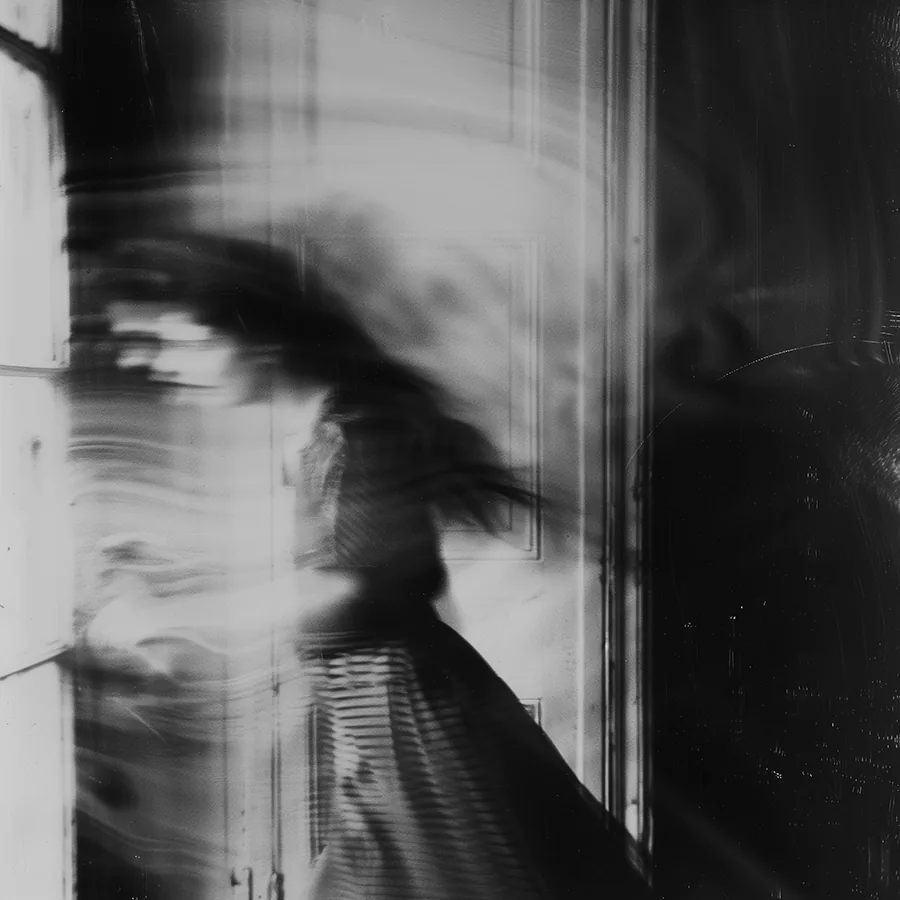 Black and white image: Into The Light Of Darkness.