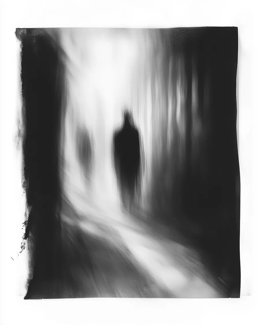 Black and white image: Path Of Forgotten Souls.