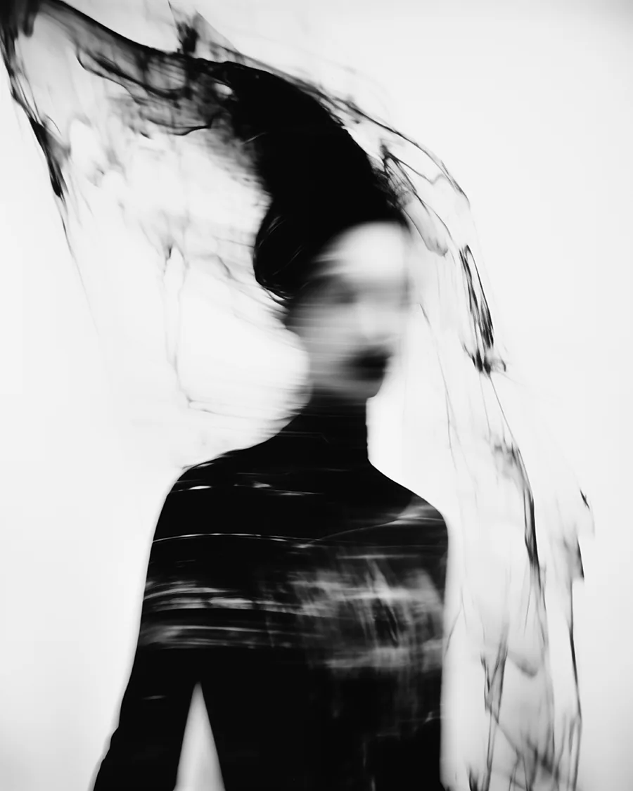 Black and white image: Silent Jest.
