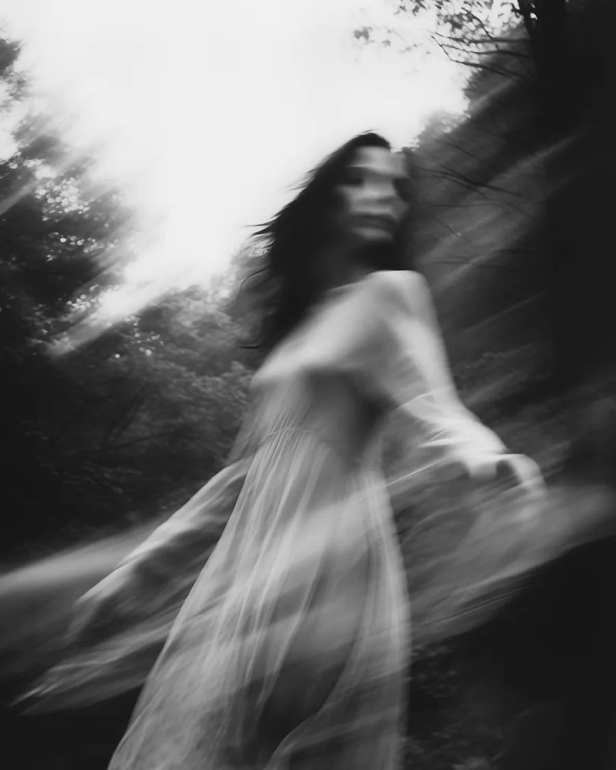 Black and white image: Surrender To The Serene.