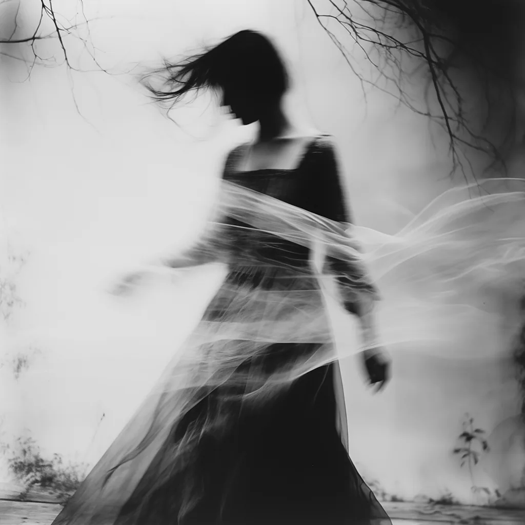 Black and white image: Swaying Into Silence.