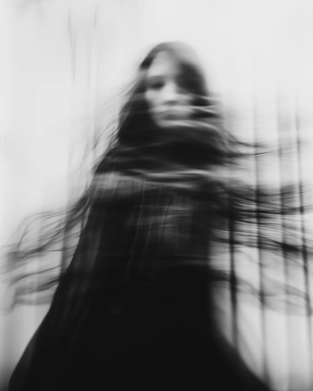 Black and white image: The Vanishing Visage.