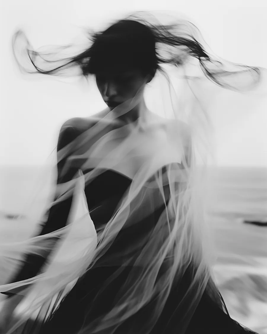 Black and white image: Whispers Of The Wind.