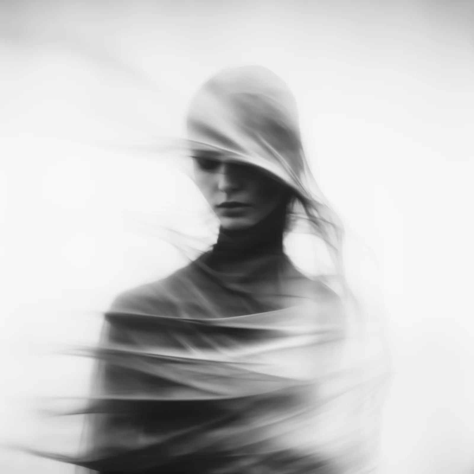 Black and white image: Wrapped Up.